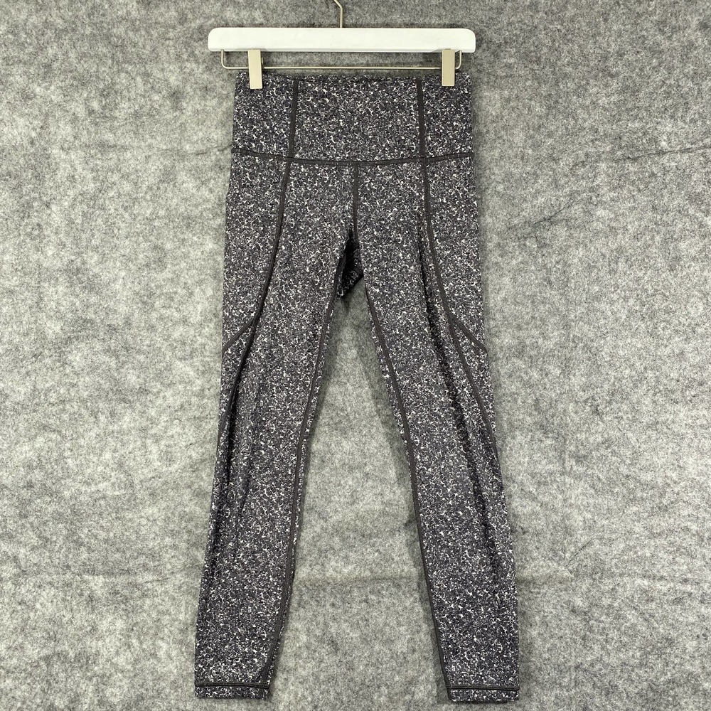 Athleta Leggings XS Petite Gray Pebble Beach Printed High Rise Pocket Tight